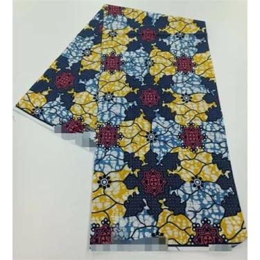 Imagem de Tecido Africano Cera Real Estampa Dourada Soft Pagne Ankara Material de Algodão Prata Nigeriana Gana para Festa de Casamento Vestido para Costurar (conforme imagem-26)