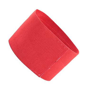 Imagem de Futebol, Usado, Longa Vida útil, Qualidade Superior, Design Simples e Prático para Braçadeira de Capitães Domésticos, Amplamente (Vermelho)
