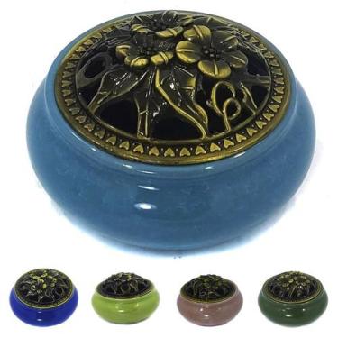 Imagem de Turíbulo De Porcelana Incensário Queimador Defumador Mesa - Luthi Comé