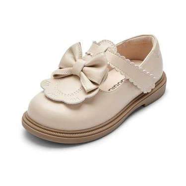 Imagem de Balabala Sapatilhas de balé Mary Jane para meninas, princesas, para festas escolares e casamentos, Bege, 20