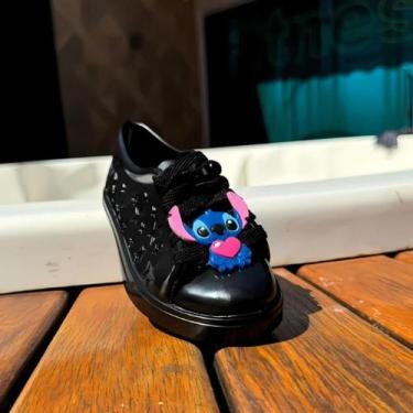 Imagem de Tênis Infantil Menina Stitch 25 ao 32 Confortável  - LG KIDS, Preto fo