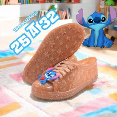 Imagem de Tênis Infantil Menina Stitch 25 ao 32 Confortável  - LG KIDS, Nude bri