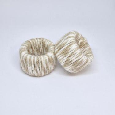 Imagem de Porta Guardanapo Cordão Juta e Algodão - Decor Madame Blue, Bege