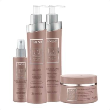 Imagem de Kit Shampoo + Condicionador + Máscara + Fluído Amend Cabelos Loiros