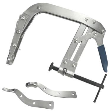 Imagem de SUGOOE Ferramenta de compressor de mola de válvula de 20 cm, ferramenta de remoção de mola de válvula, ferramenta de compressão de mola de válvula de ação direta para carros e caminhões