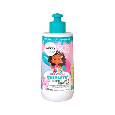 Imagem de Salon Line, Creme para Pentear, SOS Cachos Kids, Hidratação Chiclete, Vegano - Para Cabelos Ondulados, Cacheados e Crespos, 300ml
