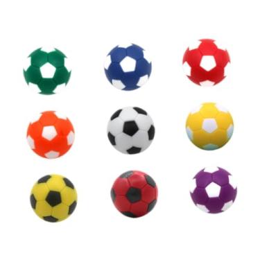 Imagem de simhoa Bolas de mesa de pebolim 9x Bolas de futebol pequenas de 1,42 polegada de tabela de tabela de futebol para festas de família para festas caseiras