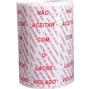 Imagem de Etiqueta Adesiva Lacre Segurança 100X35MM - 500 Unidades - Fitacrel