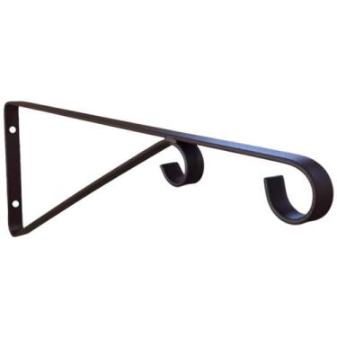 Imagem de Mão Francesa Ferro 20cm p/ Pendurar Vaso de Plantas Parede - Alpe & Ar