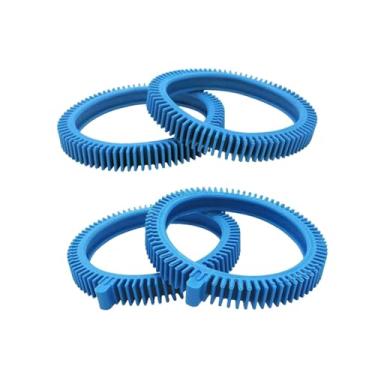 Imagem de ＡＷＨＡＯ Piscina pneus de máquina limpa Substituição de tampa de borracha azul Ferramentas de limpeza com hump para piscina subaquática em casa ao ar livre, Pneus Traseiros Dianteiros