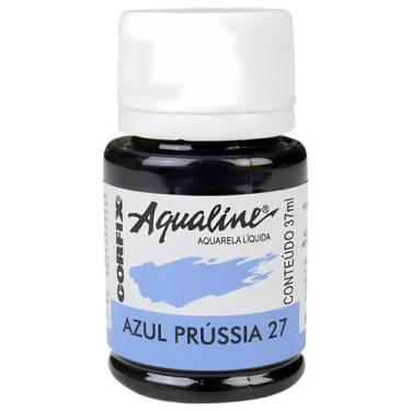 Imagem de Tinta Aquarela Liquida Aqualine Corfix 37ml - 20037, 027 - AZUL PRUSSI