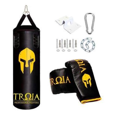Imagem de SACO DE PANCADA TRÓIA VAZIO 90X100+LUVA+SUPORTE-Unissex