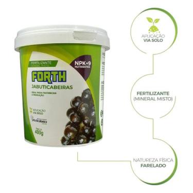 Imagem de fertilizante forth adubo para jabuticabeiras 400g  florada intensa e f