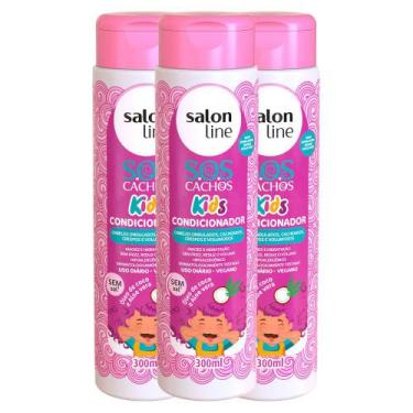 Imagem de Kit 3 Und Condicionador Salon Line Sos Kids 300ml