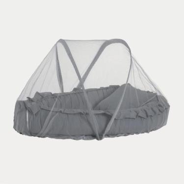 Imagem de Mosquiteiro De Ninho Redutor De Berço Bebê - Monzilo Baby Kids, Cinza