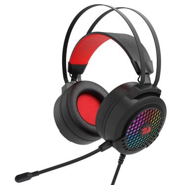 Imagem de Headset Gamer Redragon Carmen, RGB, Drivers de 50mm, Multiplataformas, Preto, H261