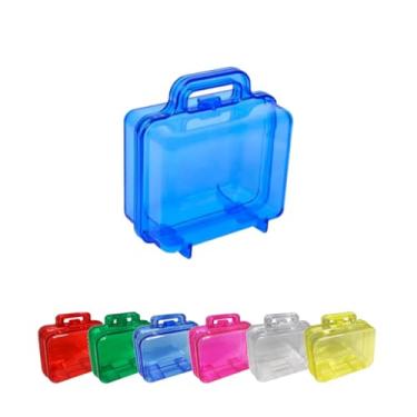 Imagem de Kit 40 Massinha de Modelar + 40 Bolha de Sabão + 80 Cortador de Massinha + 40 Maletinha de Acrílico Lembrancinha (Azul)