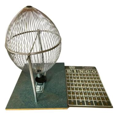 Imagem de Jogo De Bingo Globo De Metal Tabuleiro Em Madeira Bolas Ping-Pong N°4