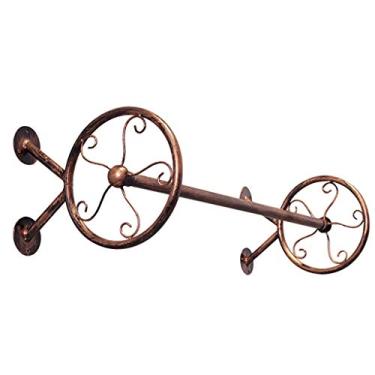 Imagem de CUTPOIY Suporte para roupas montado na parede, rack de roupas industrial, expositor de roupas para loja de roupas 31/39/47 polegadas (cor: preto, tamanho: 80 x 25 x 25 cm) (bronze 100 x 25 cm)