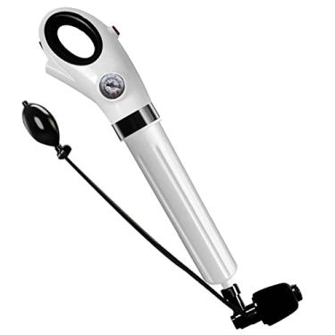 Imagem de Desbloqueador de drenagem manual, pistola de drenagem de ar limpador de desentupidor de drenagem de ar de alta pressão ferramenta de dragagem de bloqueio de sanita agachamento para casa de banho