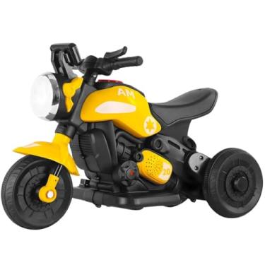 Imagem de Mini Moto Elétrica Esportiva Infantil para crianças que amam velocidade, aventura e muita diversão, Amarela