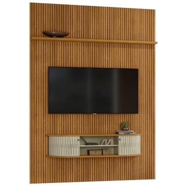 Imagem de Painel Home Suspenso Tv 65 Polegadas New Monte Carlo Cumaru Opala Madetec