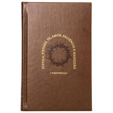 Imagem de Bíblia NVI, Letras de Jesus Em Vermelho, Couro-Soft Marrom Sobre Capa Dura, Timóteo
