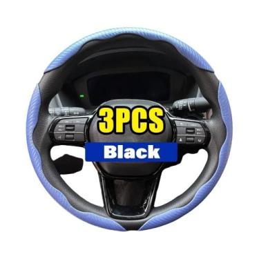 Imagem de Capa Universal para Volante de Carro - Couro de Microfibra com Acabame