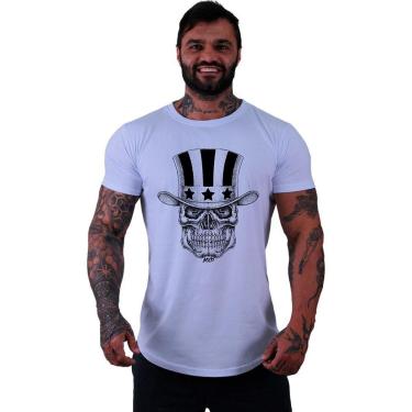 Imagem de Camiseta Longline Manga Curta MXD Conceito Caveira Com Cartola-Masculino