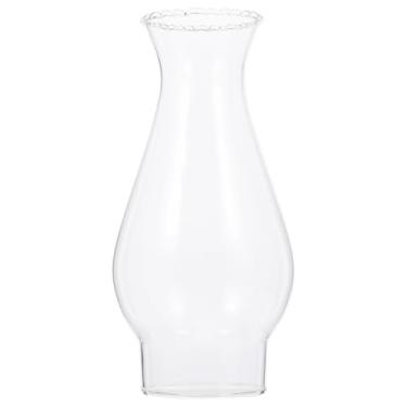 Imagem de Abajur de óleo de lâmpada de óleo a querosene lâmpadas de óleo vintage tampa de lâmpada de vidro chaminé para uso em cozinha doméstica, 20,5 x 9,5 cm