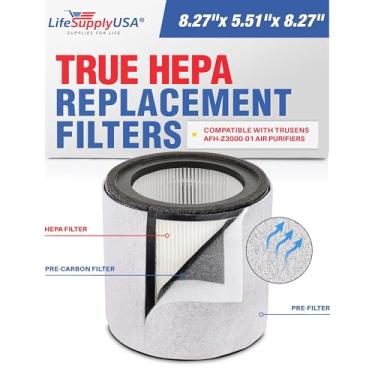 Imagem de LifeSupplyUSA Tambor de filtro HEPA 3 em 1 serve para TruSens AFH-Z3000-01 / 2415110 / Z3000