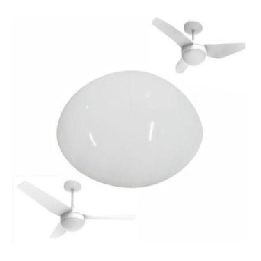 Imagem de Globo De Vidro Aliseu Jet Nano Branco Leitoso Original, Branco