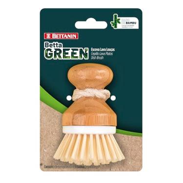 Imagem de BettaGreen - Escova Lava Louças, Cor Branco e Bambu, Bettanin