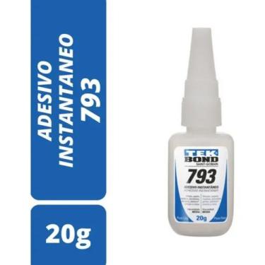 Imagem de Cola Adesivo Instantâneo Média Viscosidade Tekbond 793 20g - Mais vend