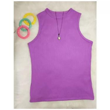 Imagem de Blusas regata malha canelada moda - Araripe