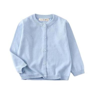 Imagem de Cardigan de Algodão Vermelho Infantil - Estilo Coreano para Meninos e 