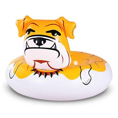 Imagem de WateBom Bulldog Float, 53" (Boia Inflável Gigante Para Piscina) Festa, Brinquedos Divertidos De Verão Adultos E Crianças