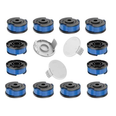 Imagem de RISELION Linha de aparador de cordas AC14RL3A compatível com Ryobi One+, refil de carretel de substituição de 3,4 m 0,2 cm para comedor de ervas daninhas Ryobi 18V, 24V 40V (12 carretel de aparador +