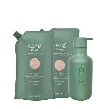 Imagem de Kit Keune So Pure Polish Duo Refil e Dispenser Frasco (3 produtos)