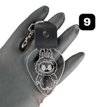 Imagem de Chaveiro Boneco Labubu Acrílico Led Rgb Recarregável 7 Cores - LUALKI 