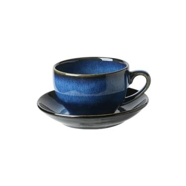 Imagem de Xícaras de chá de cerâmica irregulares de forno retrô simples para uso doméstico japonês.