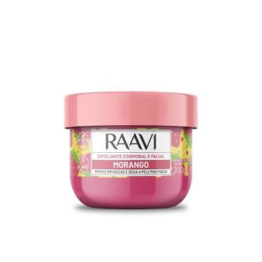 Imagem de Creme Esfoliante Corporal e Facial Morango Raavi 200g