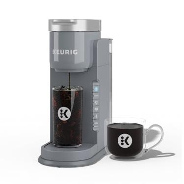 Imagem de Keurig Cafeteira K-Iced, cafeteira gelada de dose única, com capacidade de café quente e frio, prepara qualquer cápsula K-Cup, cinza
