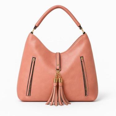 Imagem de Bolsa Saco Feminina Caramelo Grande material sintético Texturizado com