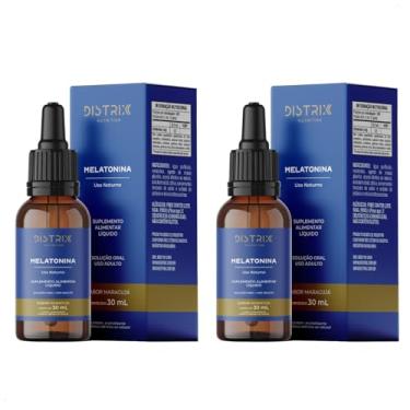 Imagem de Kit 2 Melatonina Gotas Distrix Nutrition Sabor Maracujá 30ml