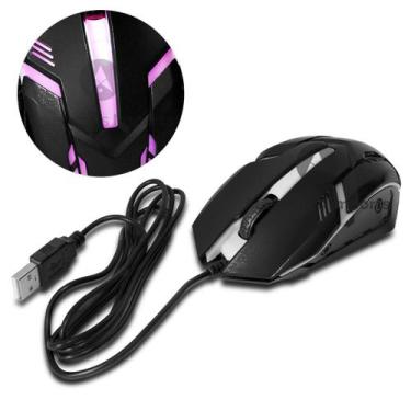 Imagem de Mouse Gamer Usb 1600 Dpi Kp-v15  Led - knup , Preto