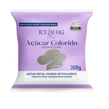 Imagem de Açúcar Prateado Cristal 300g Confeitaria Fina Iceberg