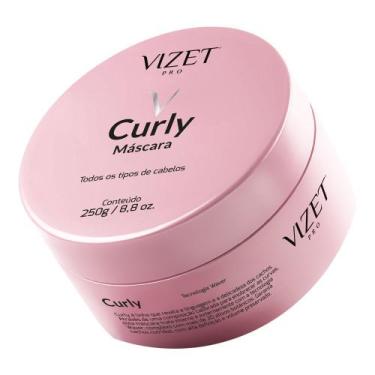 Imagem de Máscara Cabelos Crespos e Cacheados Curly Vizet 240gr