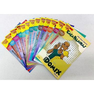 Imagem de 50 Revistas Só Caça Palavras Sortidos Sem Repetição - 100% Domix, CEA,