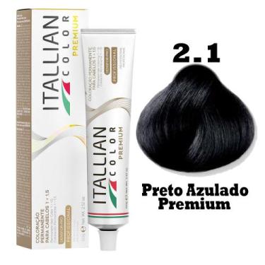 Imagem de Coloração Itallian Premium 60g  Preto Azulado 2.1